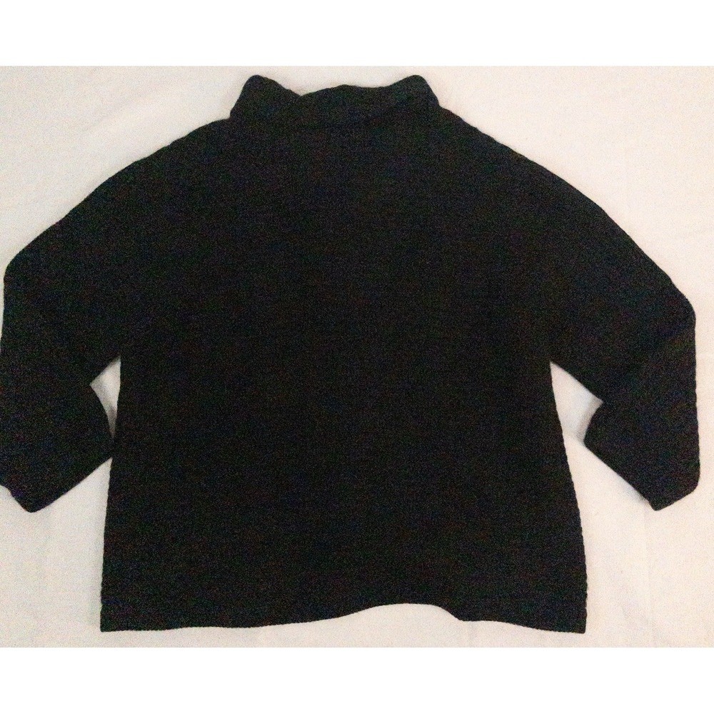 Talbots Black Cashmere Silk Blend Pullover Sweater Women's Large - Picture 9 of 11